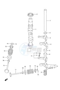 DF 9.9A drawing Camshaft Non-Remote Control