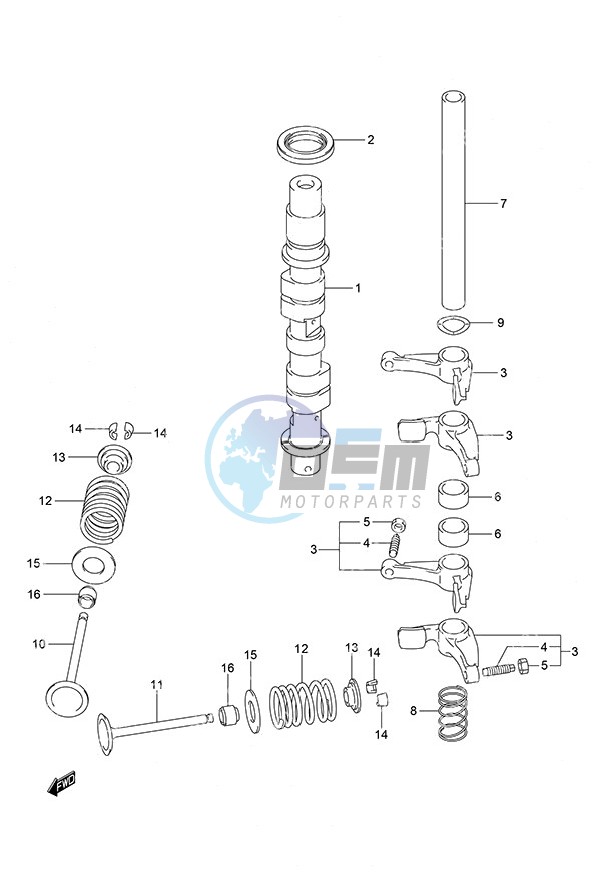 Camshaft Non-Remote Control