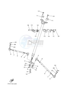 YFZ450 YFZ450B (1PD2 1PD3 1PD1) drawing STEERING