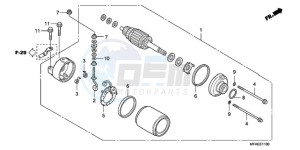 CBF1000TA France - (F / ABS CMF) drawing STARTING MOTOR