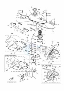 XT250 (B7C3) drawing FUEL TANK