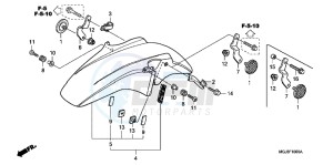 CBF1000FAB drawing FRONT FENDER