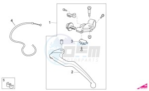 RSV 4 1000 4V SBK-FACTORY drawing Clutch lever