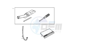 GPR NUDE - GPR NUDE TUNING - 50 CC drawing ACCESSORIES