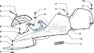 Hexagon 125 EXS1T 125cc drawing Upper side panels