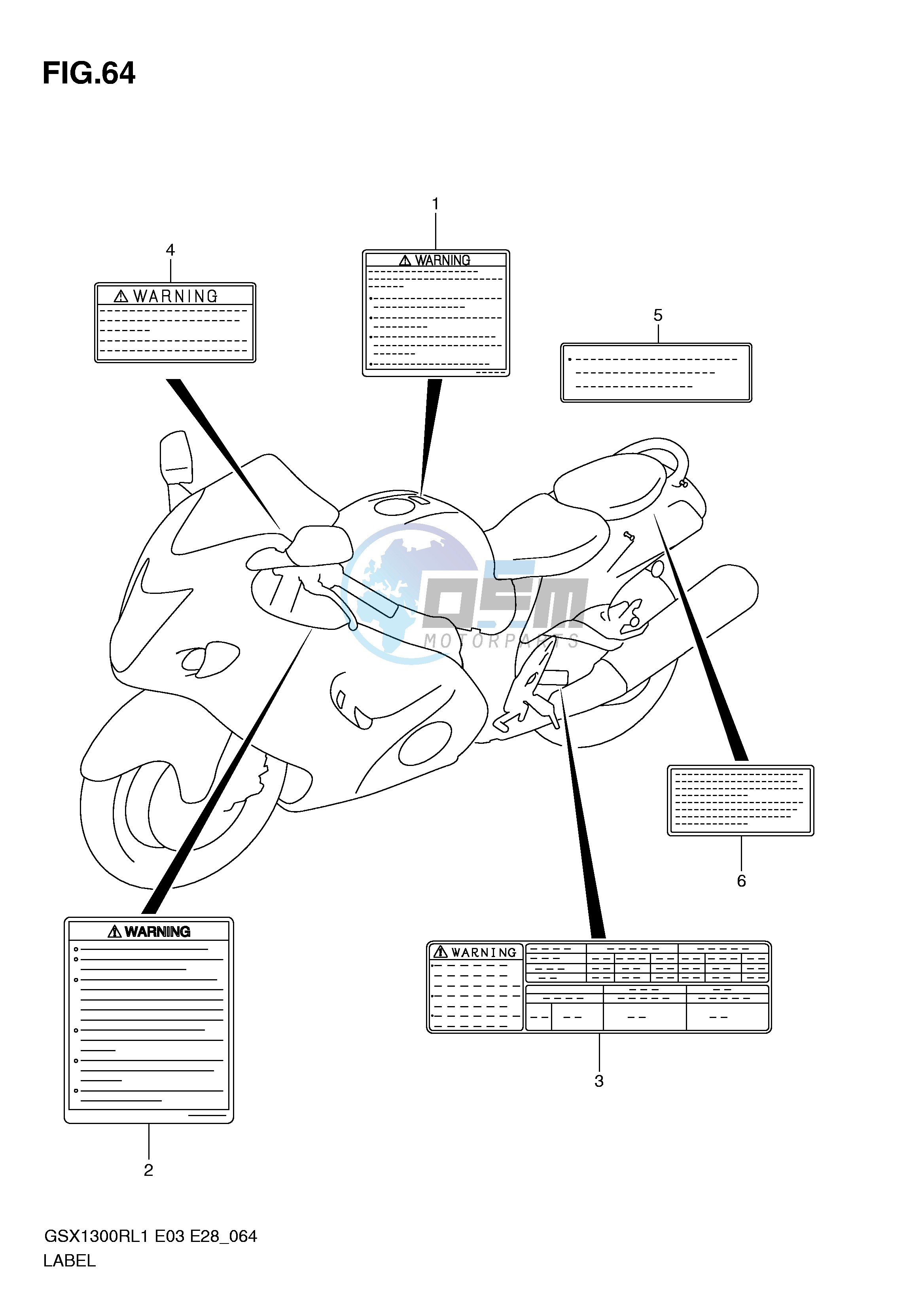LABEL (GSX1300RL1 E3)