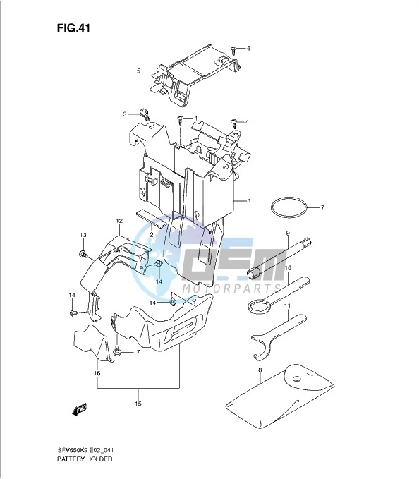 BATTERY HOLDER