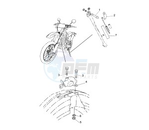 WR F 250 drawing SIDE STAND EURO KIT