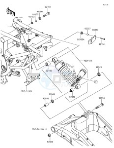 VERSYS 650 ABS KLE650FHF XX (EU ME A(FRICA) drawing Suspension/Shock Absorber