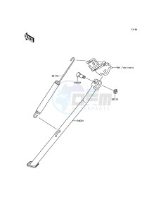 KLX450R KLX450AEF EU drawing Stand(s)