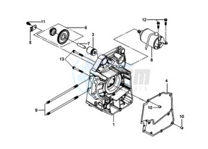 GTS 250 EVO drawing CRANKCASE RIGHT / START MOTOR