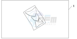 CBF1000T drawing TANK PAD HONDA WING LOGO