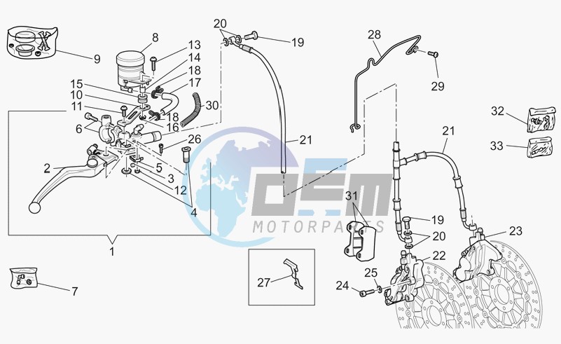 Front brake system