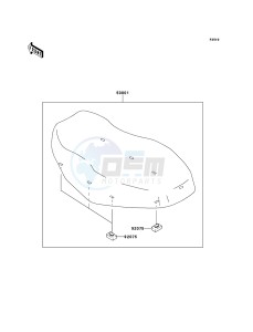 KVF360 4x4 KVF360ADF EU GB drawing Seat