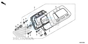 TRX250TMG TRX420 Europe Direct - (ED) drawing METER