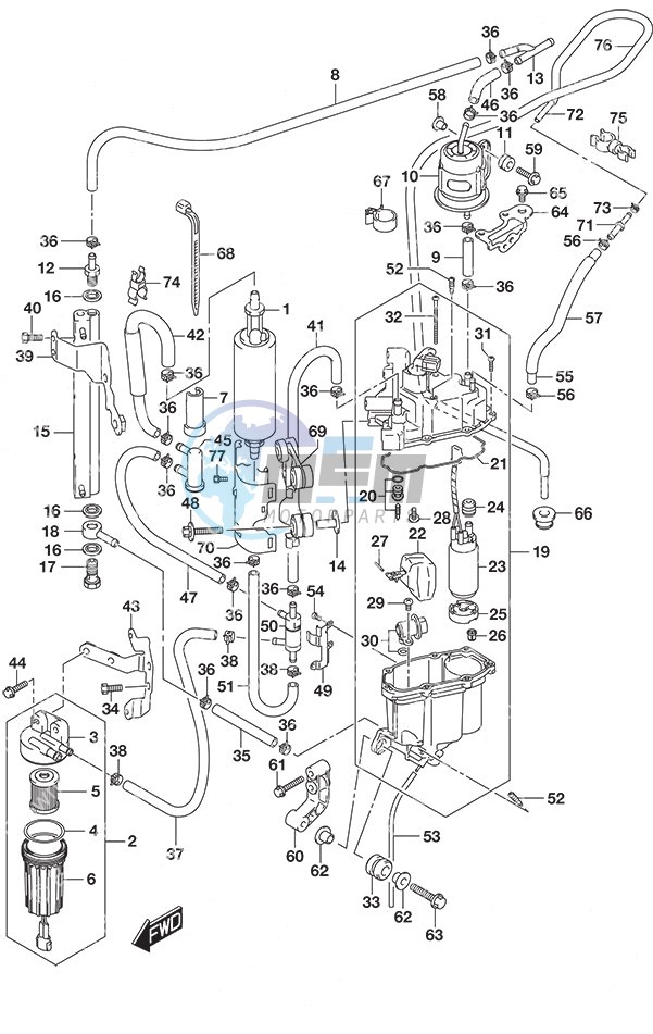 Fuel Pump/Fuel Vapor Separator