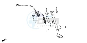 NSR125R drawing SIDE STAND