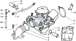 DNA 125 drawing Carburettor