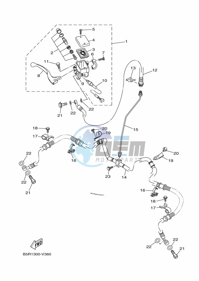 FRONT MASTER CYLINDER