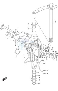 DF 300AP drawing Swivel Bracket w/Transom (L)