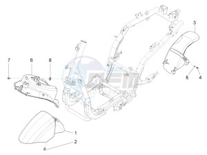 Fly 150 4T 3V ie (USA) drawing Wheel huosing - Mudguard