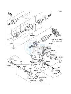 KLF300 4x4 KLF300C6F EU GB drawing Drive Shaft(Front)