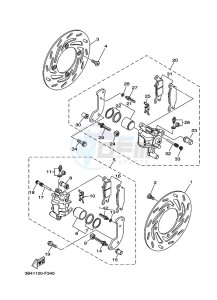 YFM700FWAD (BFEB) drawing FRONT BRAKE CALIPER