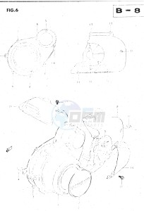 GS500E (Z-D) drawing CRANKCASE LH COVER