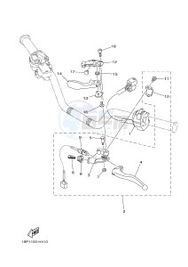 YFZ450R YFZ45YSXG (1TDN) drawing HANDLE SWITCH & LEVER