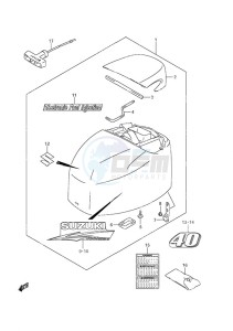 DF 40A drawing Engine Cover