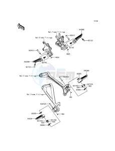 NINJA ZX-10R ABS ZX1000KFFA FR XX (EU ME A(FRICA) drawing Footrests