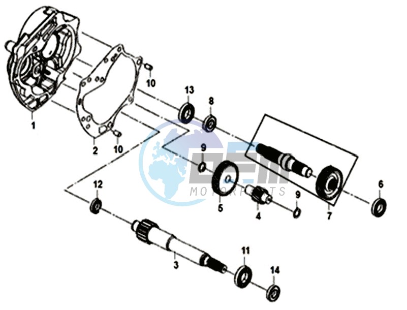 MISSION CASE-DRIVE SHAFT