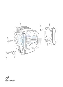 YFM90R YFM09RYXG (BD33) drawing CYLINDER