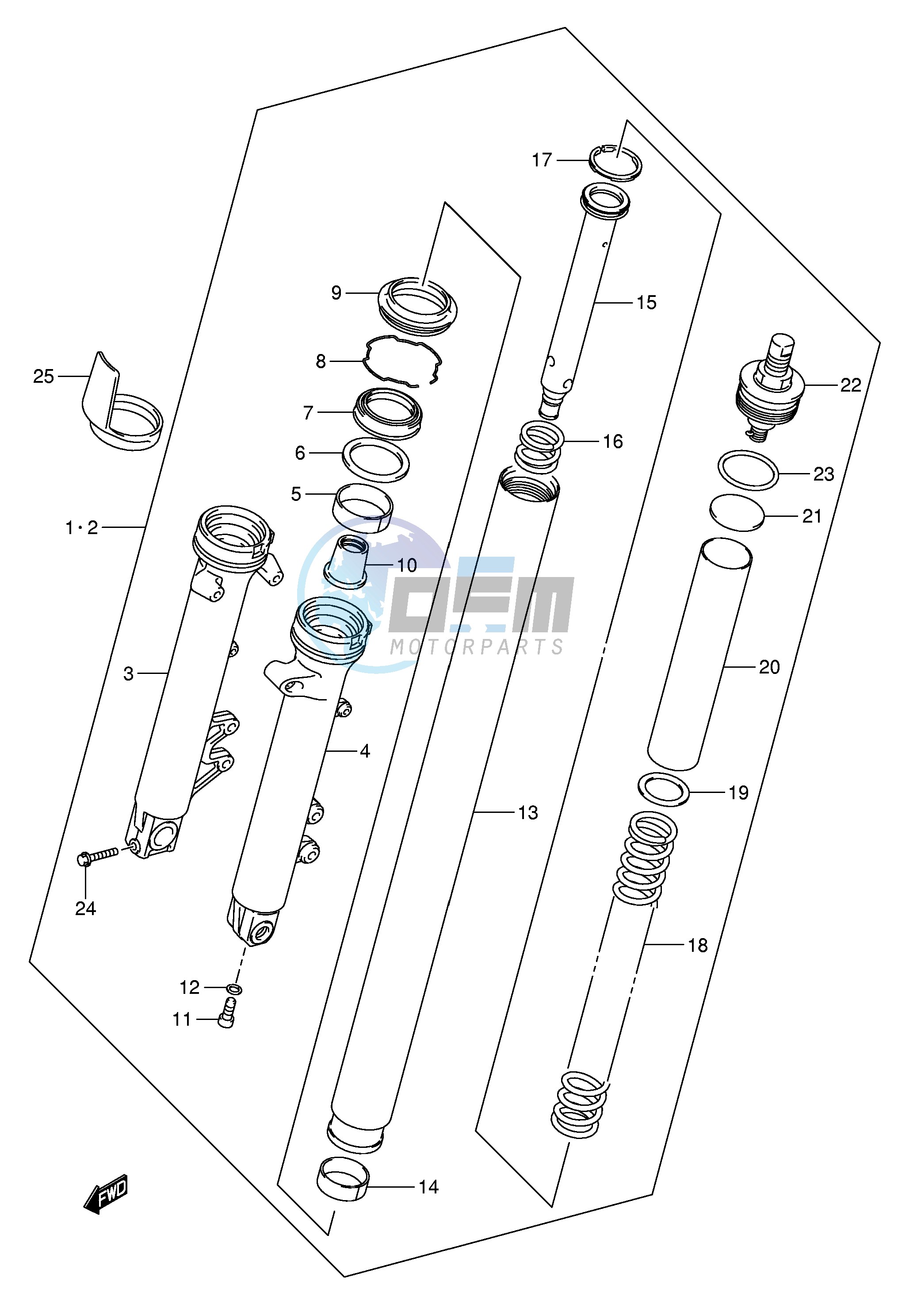 FRONT FORK DAMPER (GSF650K5 UK5 AK5 UAK5 K6 UK6 AK6 UAK6)