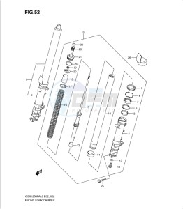 GSX1250 FA drawing FRONT DAMPER