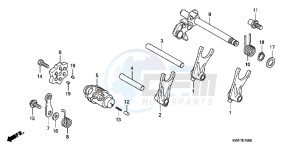 CBF125MB drawing GEARSHIFT DRUM