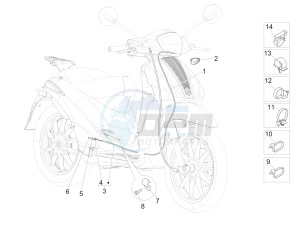 Liberty 125 4t 3v ie e3 drawing Transmissions