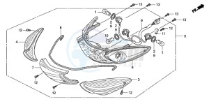 SH150S 125 drawing REAR COMBINATION LIGHT