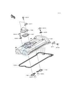 ER-6N_ABS ER650FDS XX (EU ME A(FRICA) drawing Cylinder Head Cover