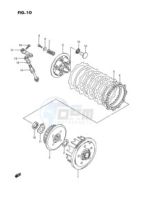 RM80 (E3) drawing CLUTCH (MODEL G H J)