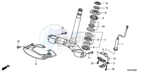 GL1800A BR - (BR) drawing STEERING STEM