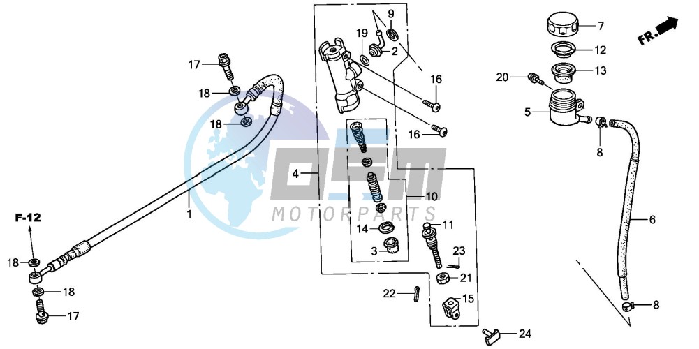 REAR BRAKE MASTER CYLINDER