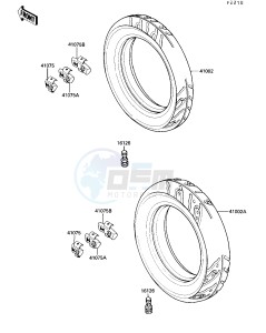 ZX 1000 B [NINJA ZX-10] (B3) [NINJA ZX-10] drawing TIRES