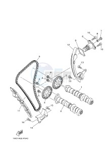 MTN-320-A MT-03 ABS (B084) drawing CAMSHAFT & CHAIN