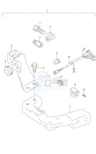 DF 9.9 drawing Remote Control Parts