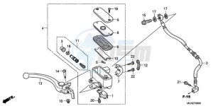 GL18009 France - (F / CMF) drawing FRONT BRAKE MASTER CYLINDER