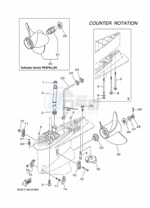 FL250DETU drawing PROPELLER-HOUSING-AND-TRANSMISSION-4