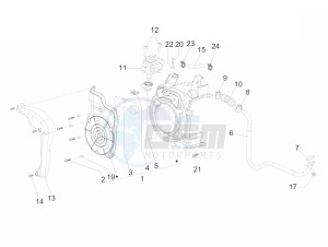 Liberty 125 4T Delivery E3 NEXIVE drawing Secondary air box