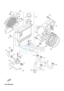 YN50FU NEO'S 4 (2ACB) drawing RADIATOR & HOSE