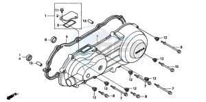 SRX50 drawing LEFT CRANKCASE COVER (2)